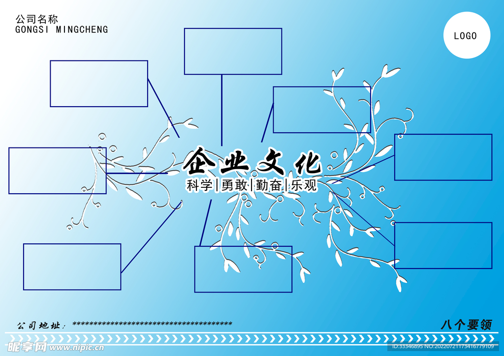 企业文化墙模板