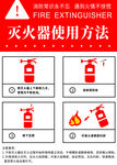 灭火器海报 矢量