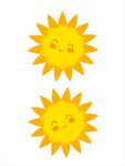 手绘太阳笑脸