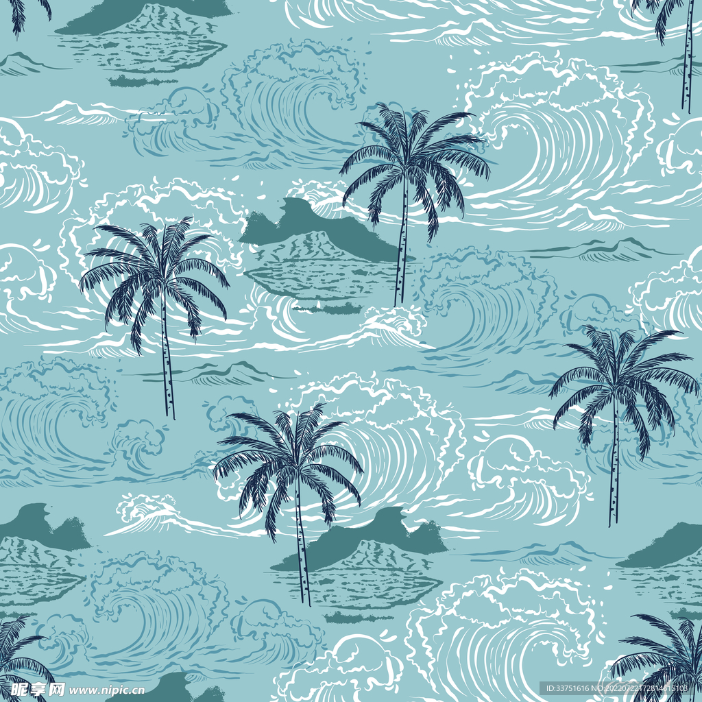 海洋椰子树