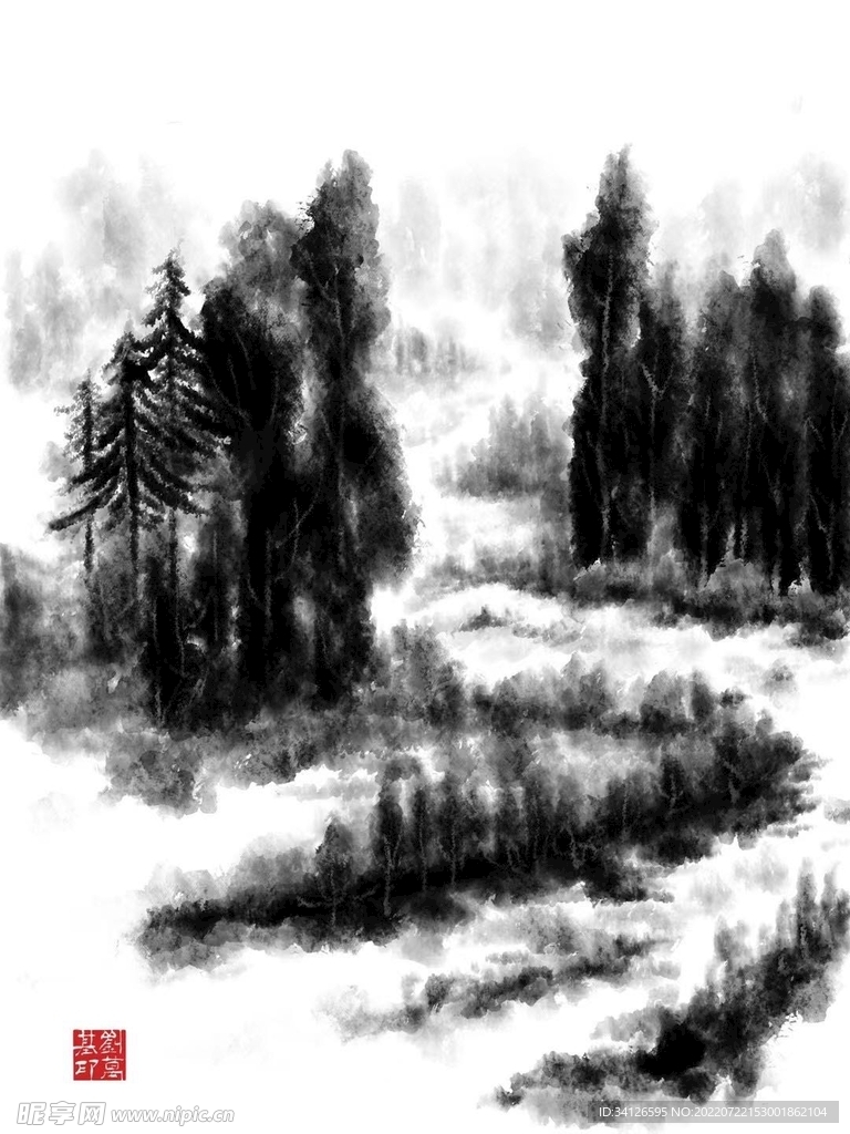 水墨画