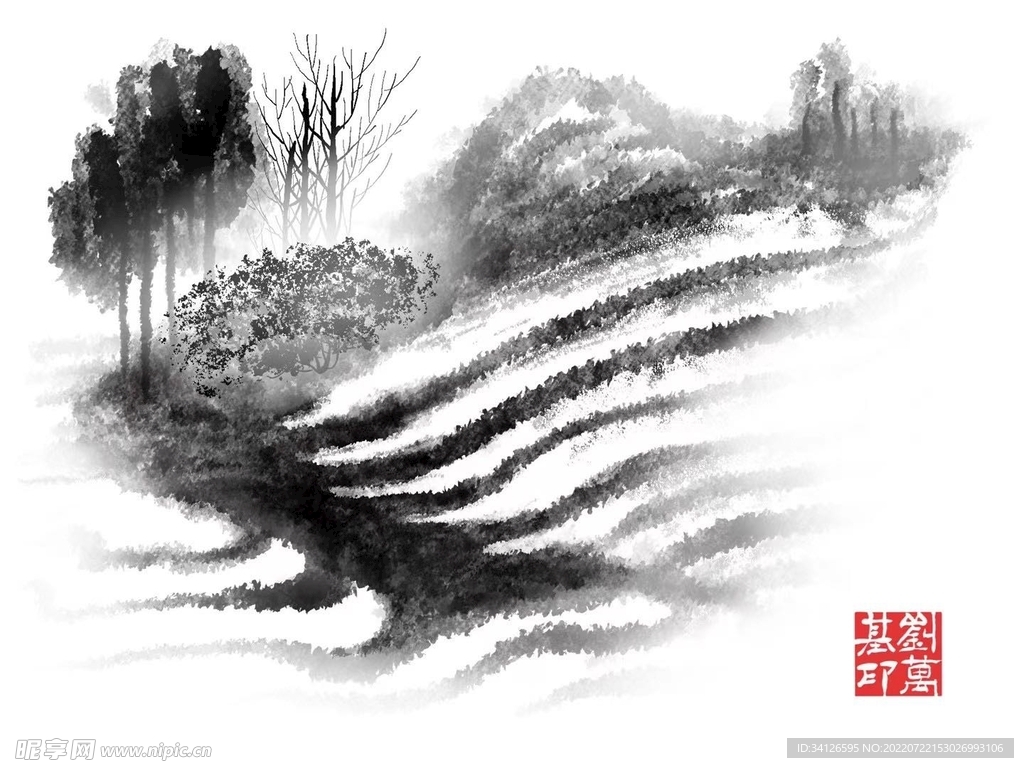 水墨画
