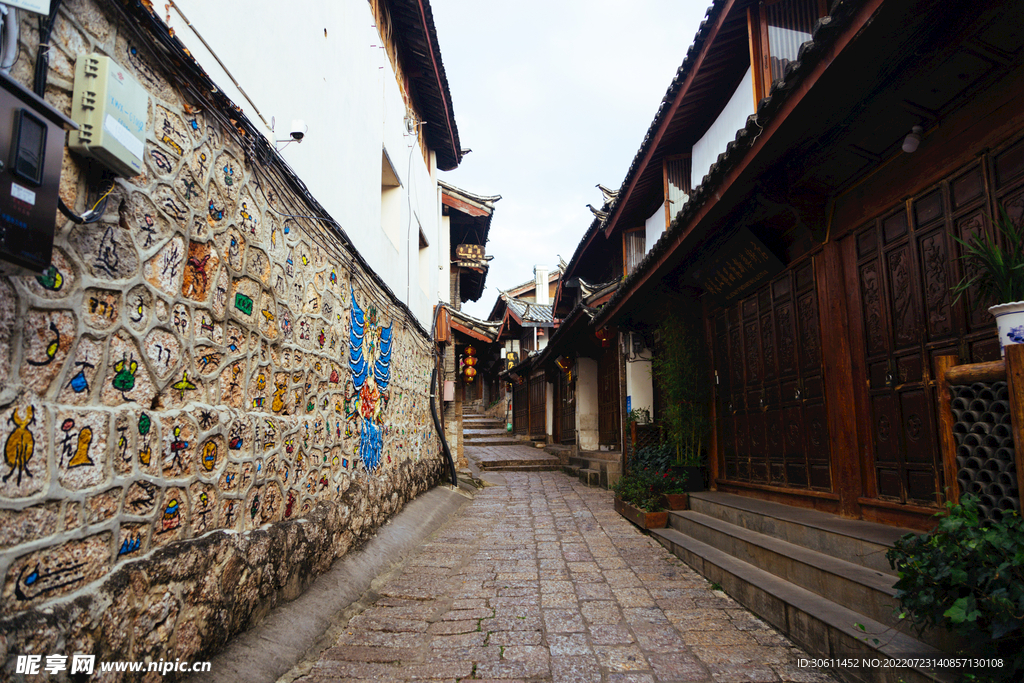 丽江古镇街道高清风景图