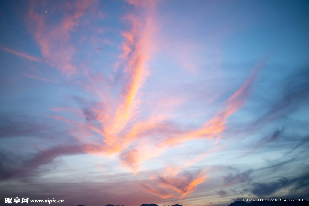  夕阳 日落 云彩 