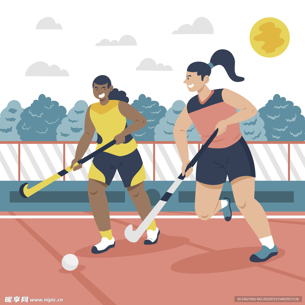 运动人物插画  