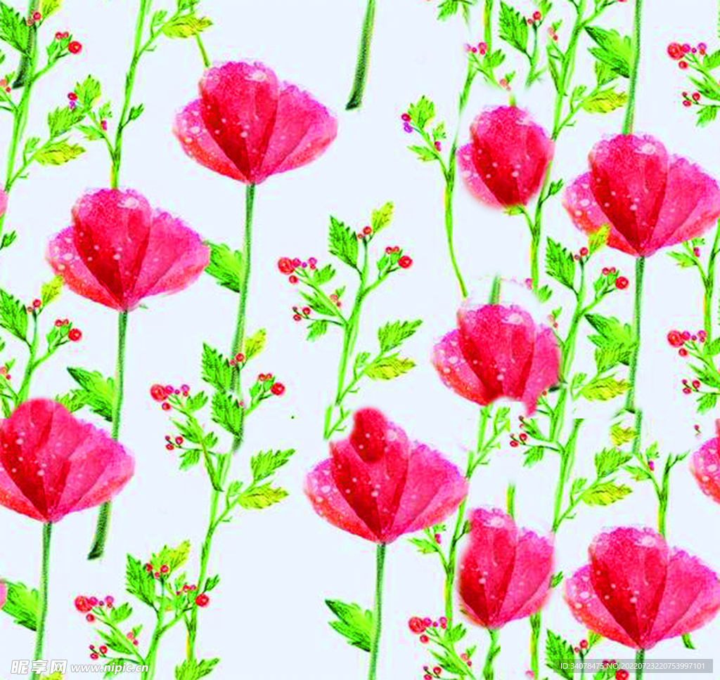 手绘花