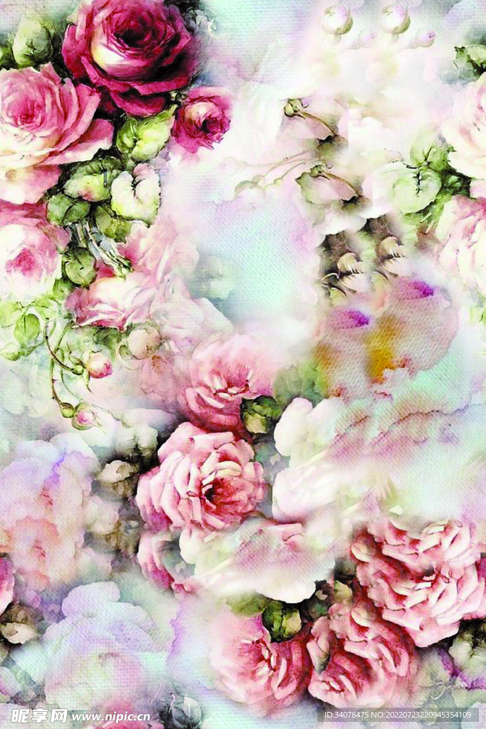 手绘花
