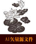 荷花纹理