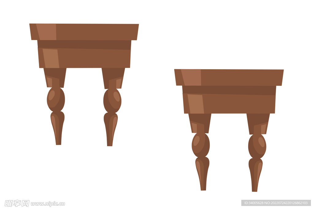 棕色高桌子