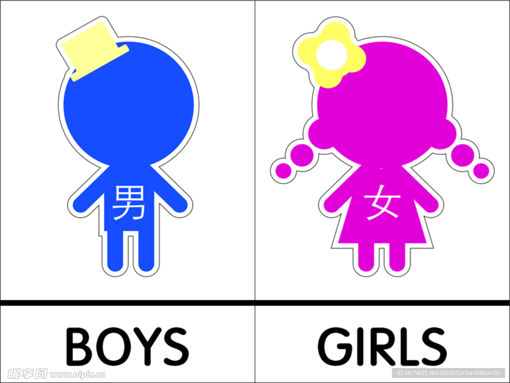 男女卫生间厕所BOYS