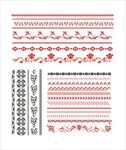 复古框边条 矢量图