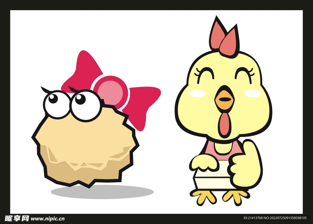 手绘小鸡 