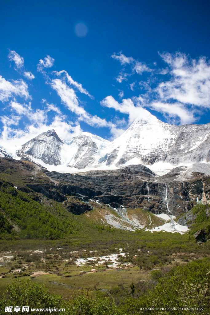 户外雪山山脉自然
