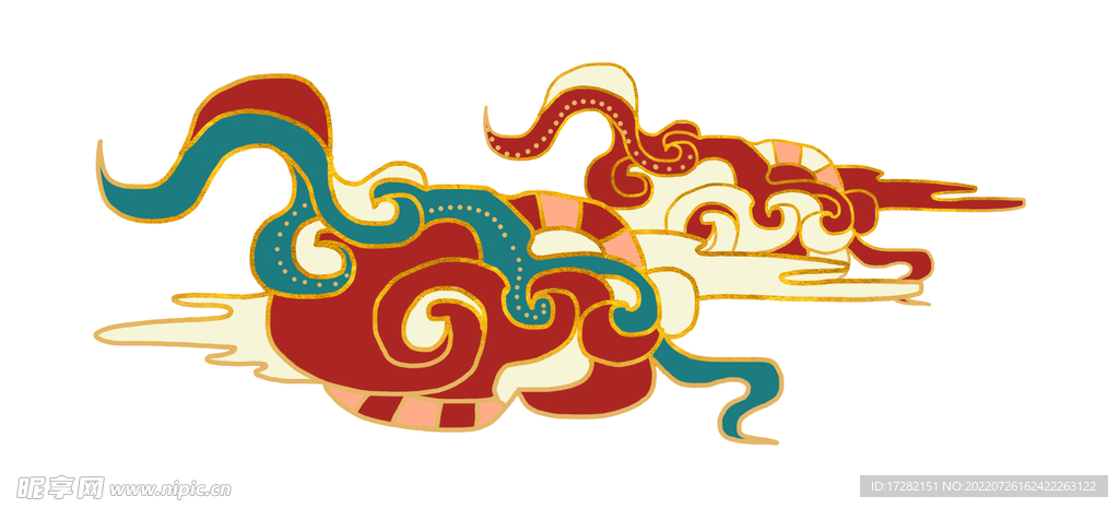 国潮   祥云    敦煌  
