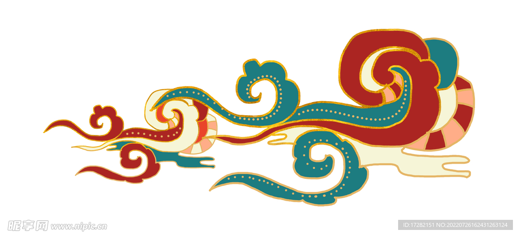 国潮   祥云    敦煌  