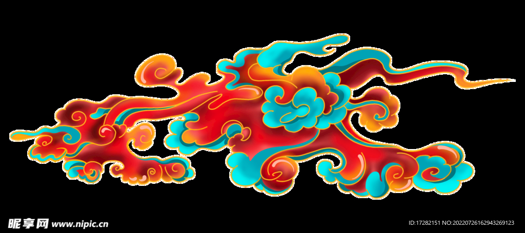 国潮   祥云    敦煌  