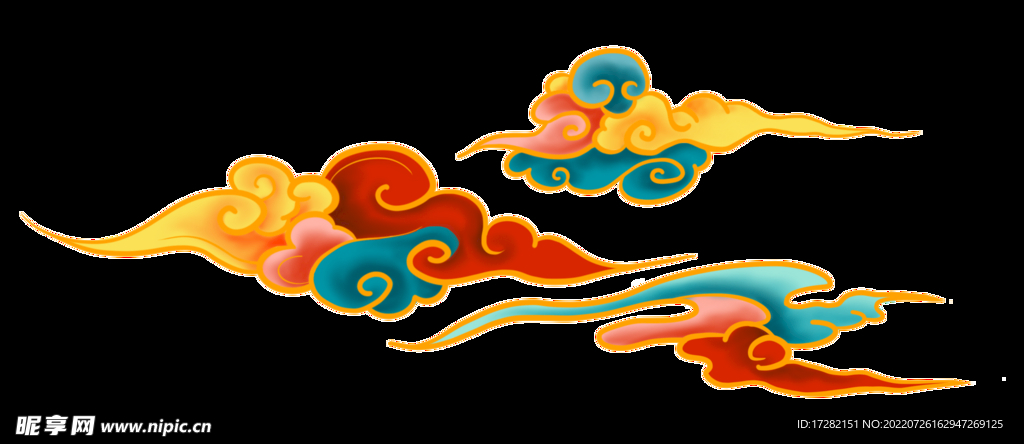 国潮   祥云    敦煌  