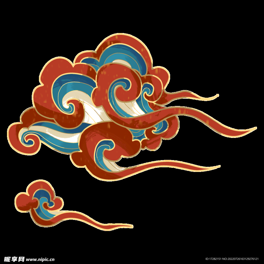 国潮   祥云    敦煌  