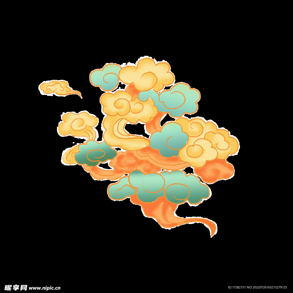 国潮   祥云    敦煌  