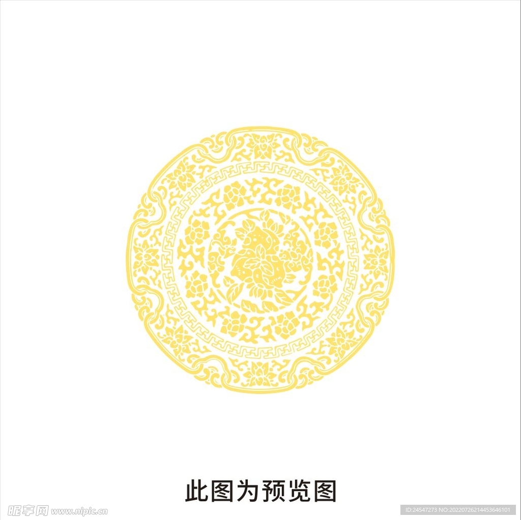 圆形花纹