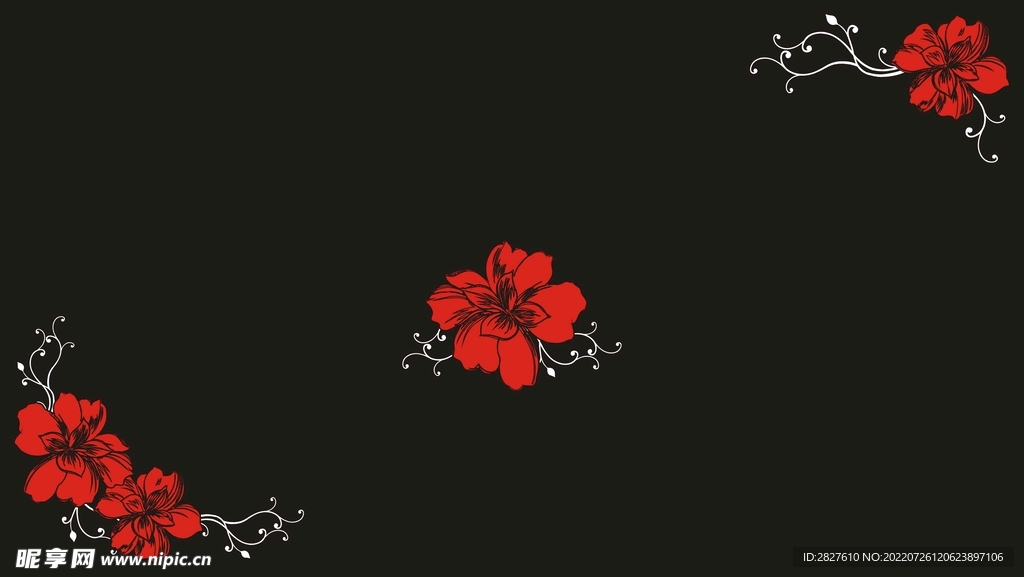 对角花 红花 梅花