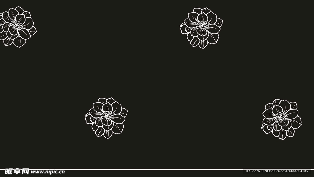 一线 四朵线花