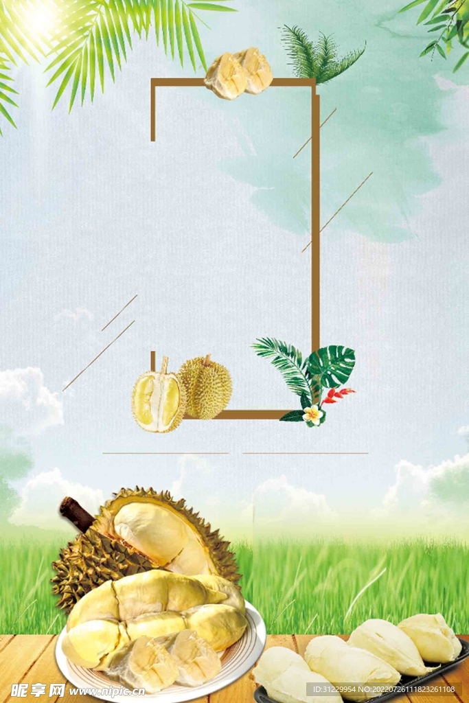  榴莲背景