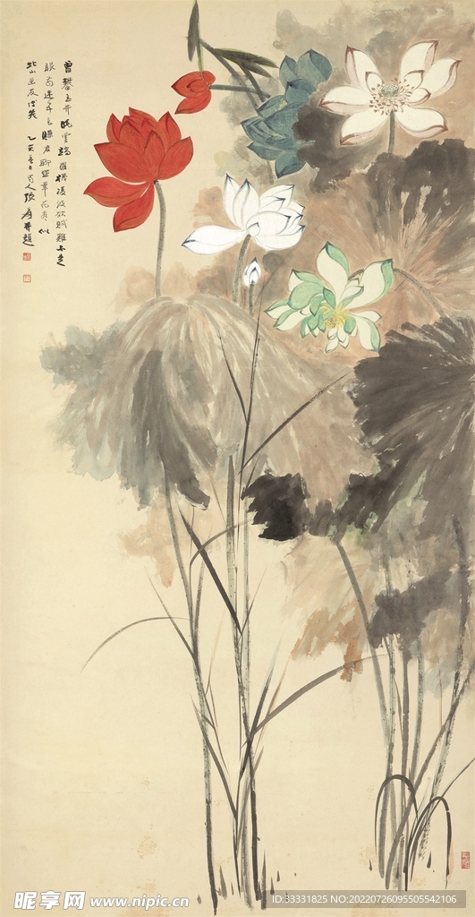 张大千国画