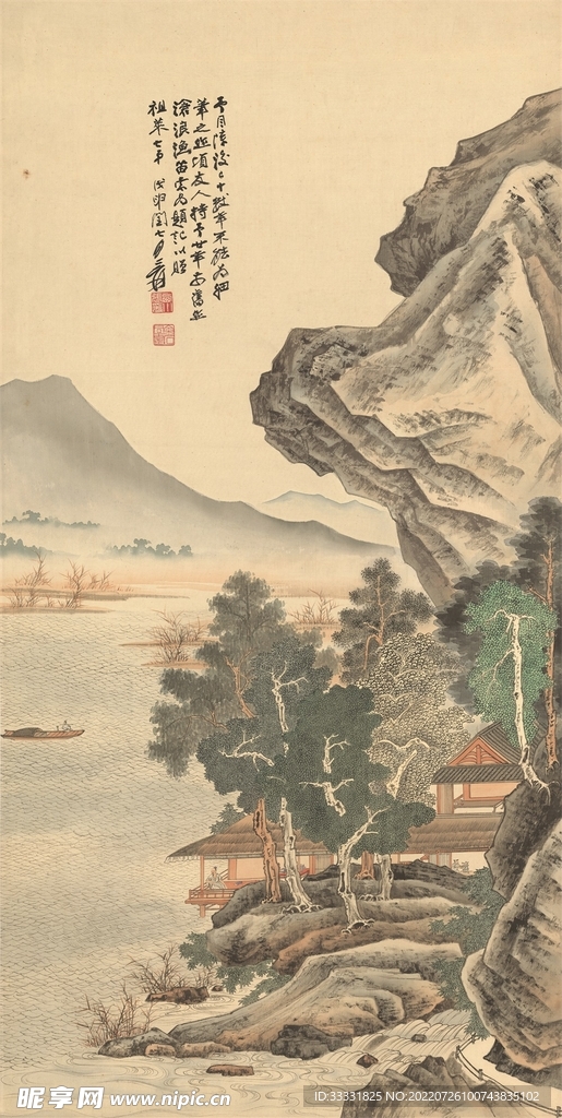 张大千国画