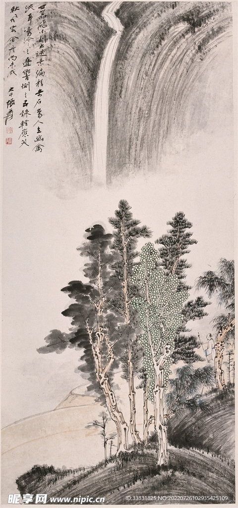 张大千国画