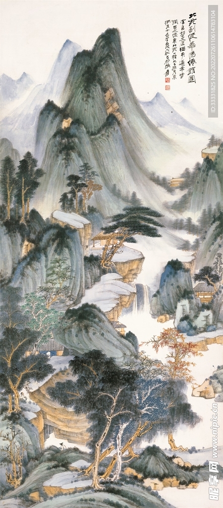 张大千国画