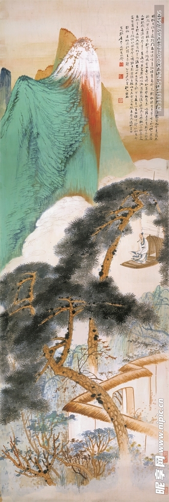 张大千国画