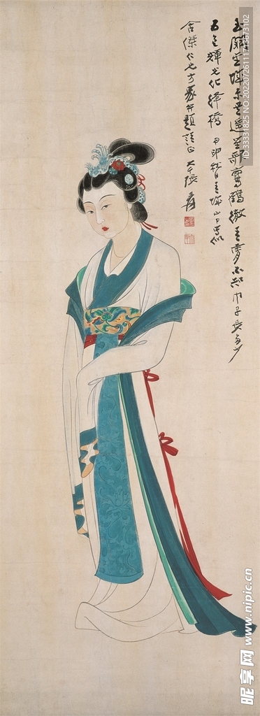 张大千国画