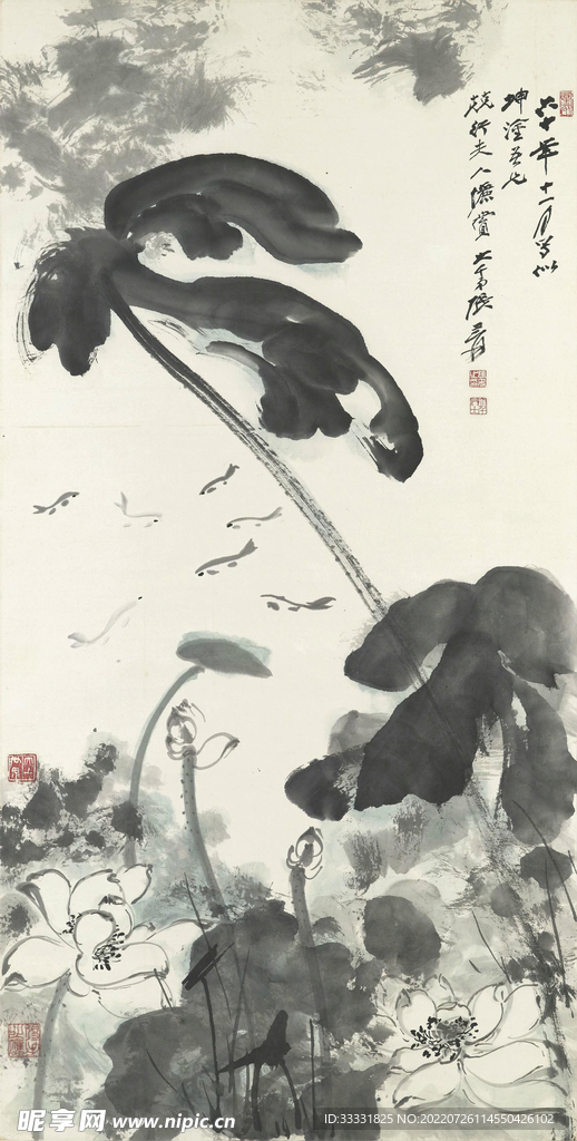 张大千国画