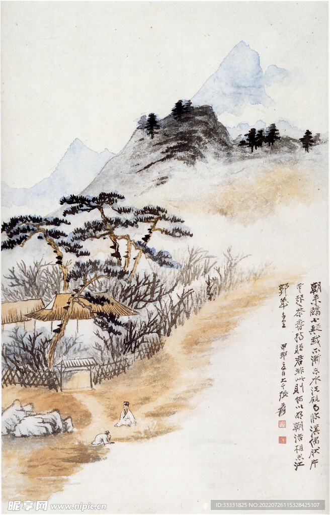 张大千国画
