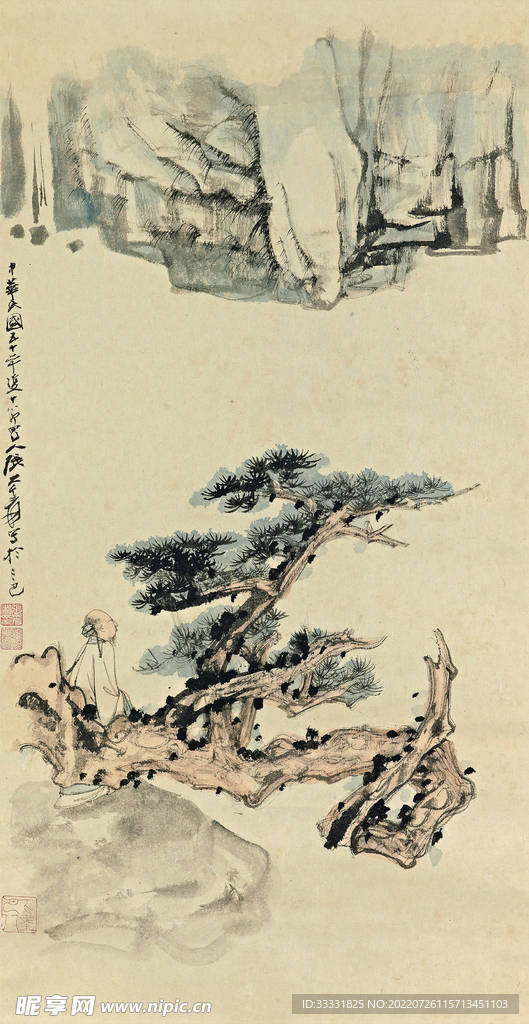 张大千国画