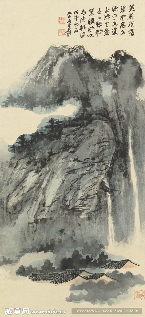 张大千国画
