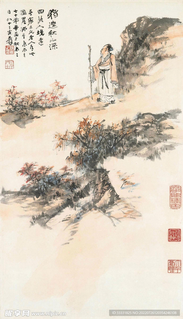 张大千国画