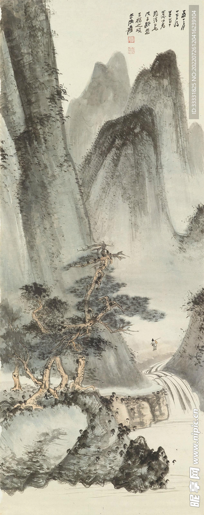 张大千国画