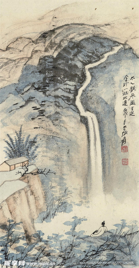 张大千国画