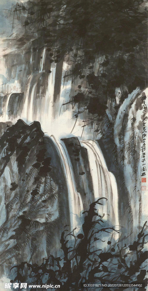 张大千国画