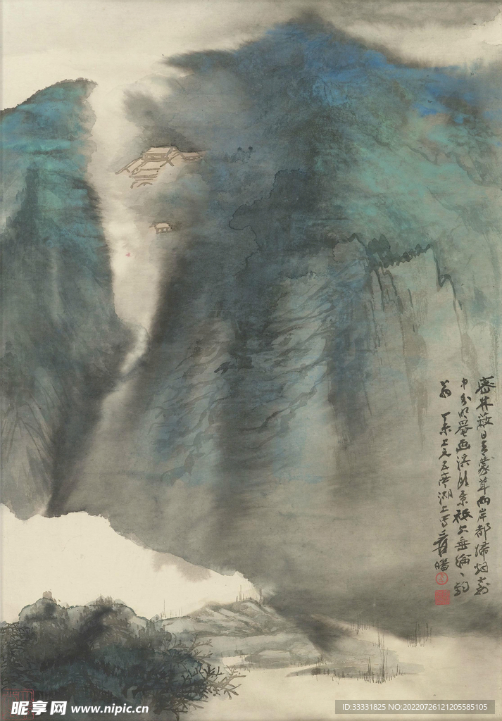 张大千国画