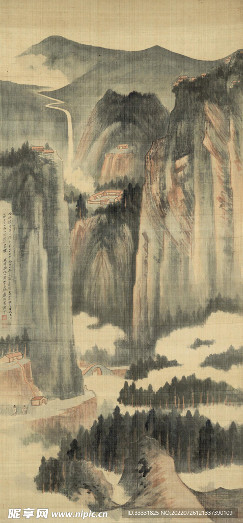 张大千国画