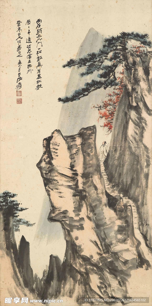 张大千国画