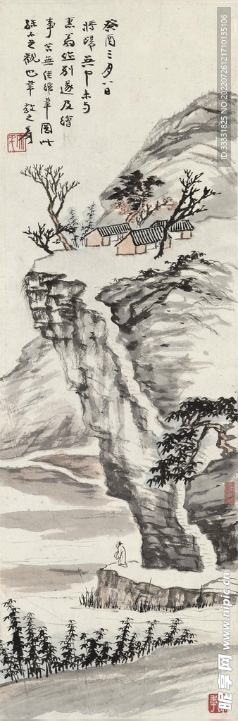 张大千国画
