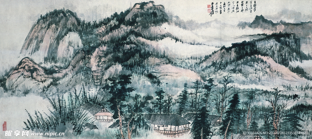 张大千国画