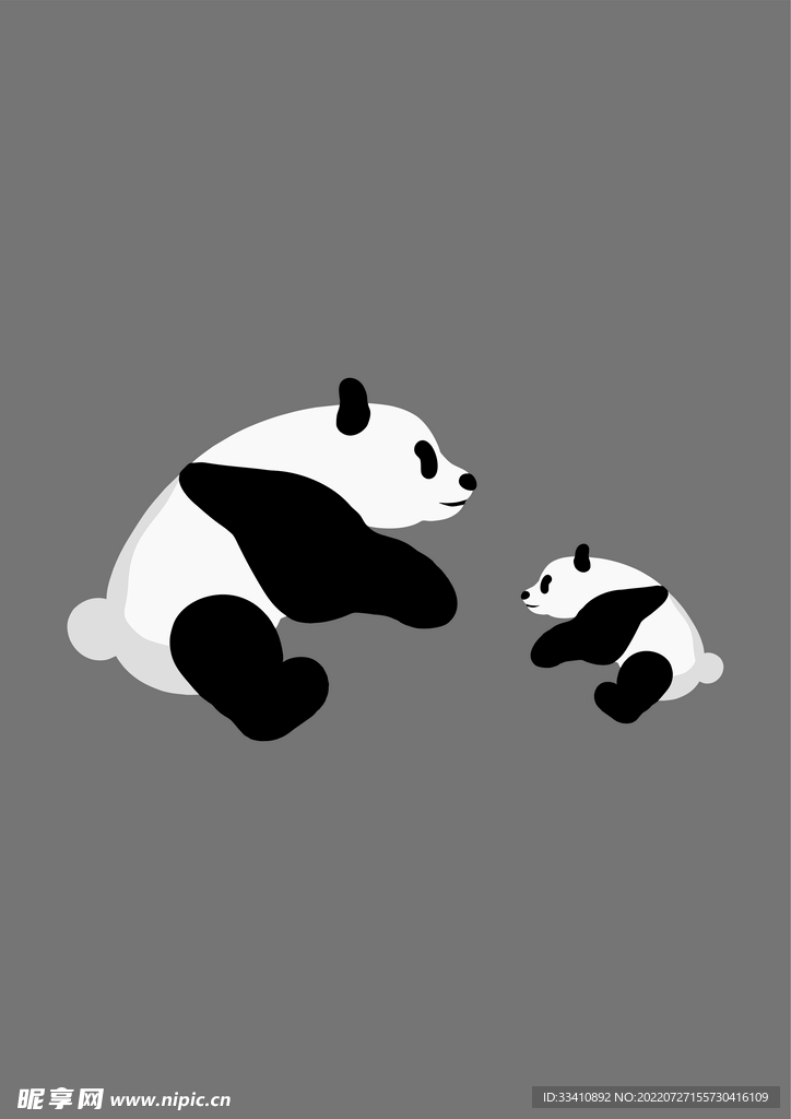 矢量熊猫