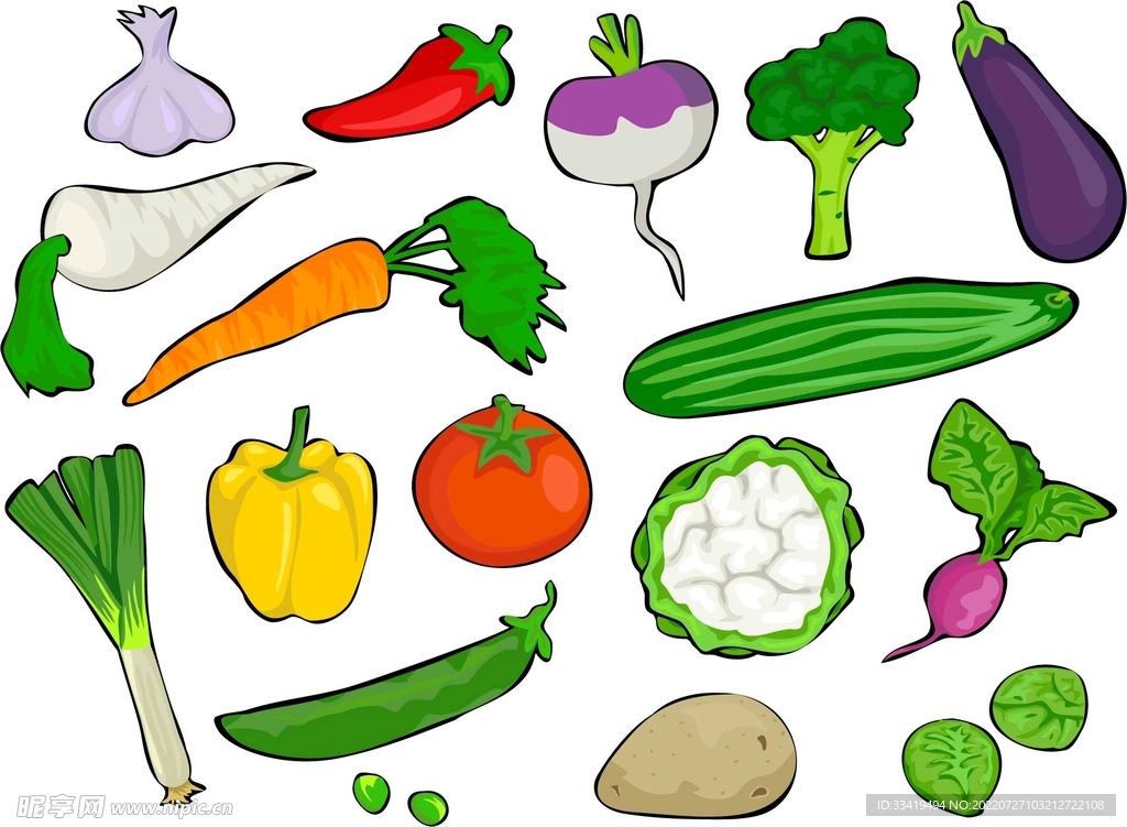 蔬菜手绘