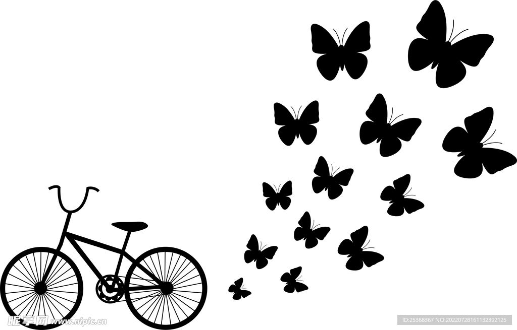 自行车 蝴蝶 单车