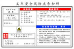 叉车安全风险点告知牌